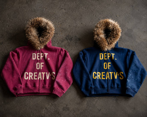 Dept. of Creatv's Fur Hood Zip Hoodie